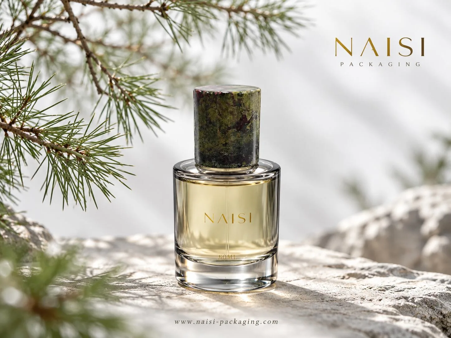 Stone Perfume Bottle Caps & Wooden Perfume Caps in Luxury Fragrance Design